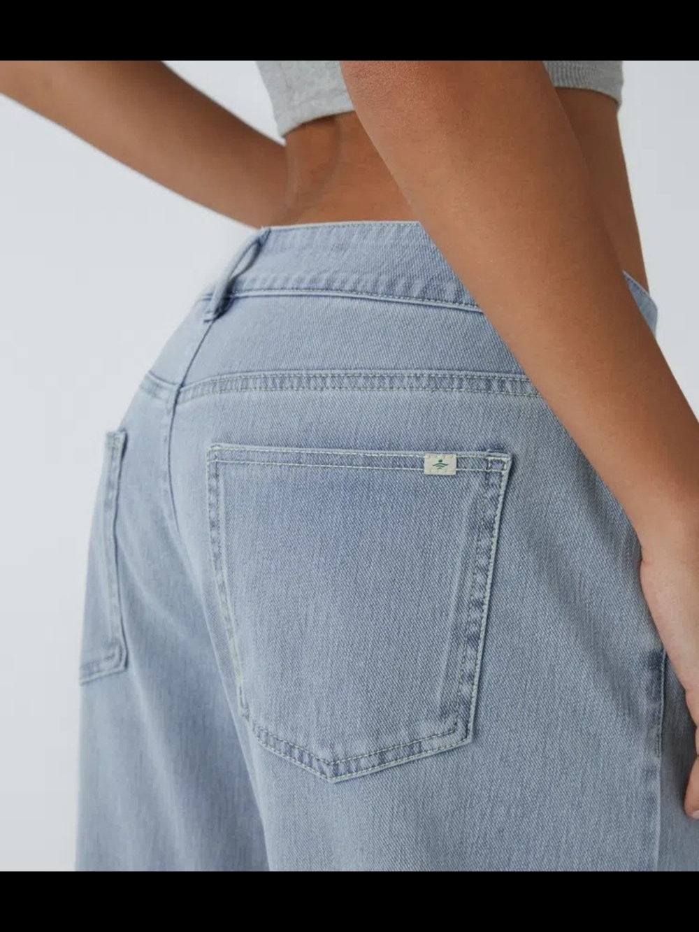 NWOT Halara Flex™ Asymmetric Low Rise Baggy Wide Leg Denim - Picture 3 of 6